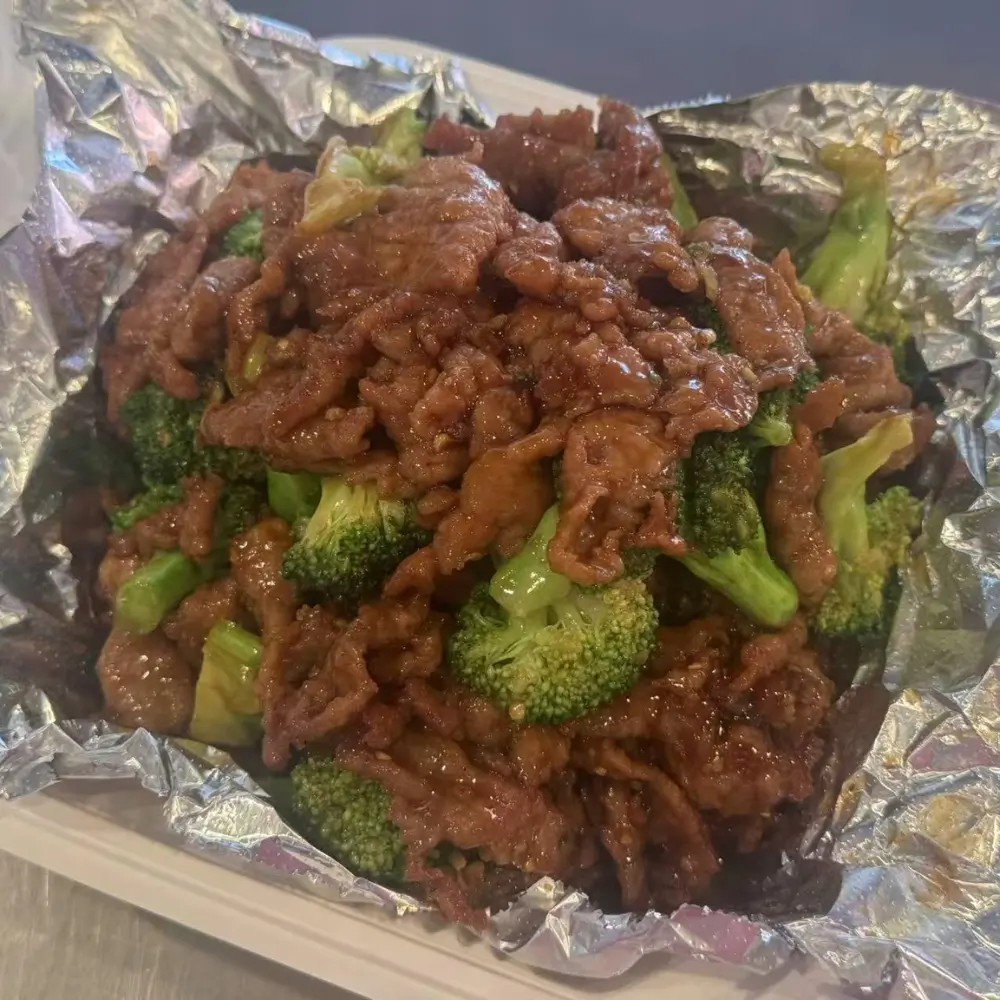 Tasty-Chinese-Restaurant-Beef-with-broccoli-Newark Tender beef and fresh broccoli stir - fry at Tasty Chinese Restaurant, a Chinese Restaurant in Newark